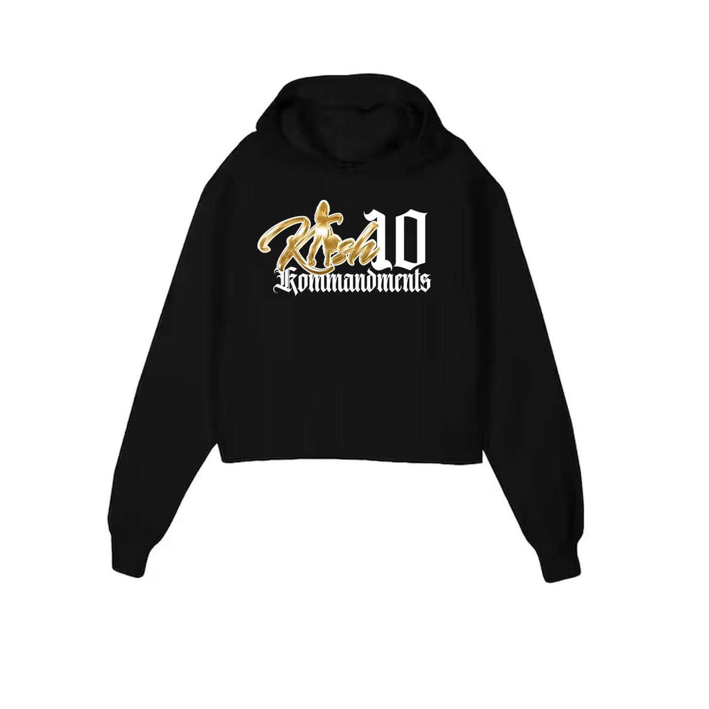 Kash Kommandments Cropped Hoodie
